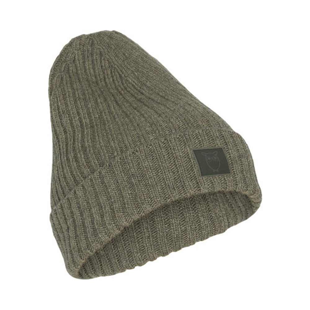 Leaf Rib Organic Wool Beanie