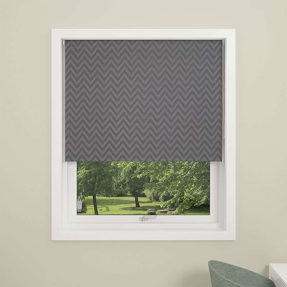 Rullgardin mörkläggande Zig Zag 80x175, grå, från Debel, i färgen Grå.