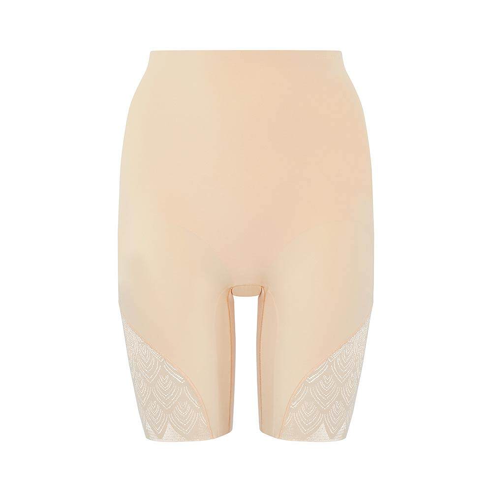 Sexy Shape High waist mid-thigh short, från Chantelle, i färgen Golden Beige.