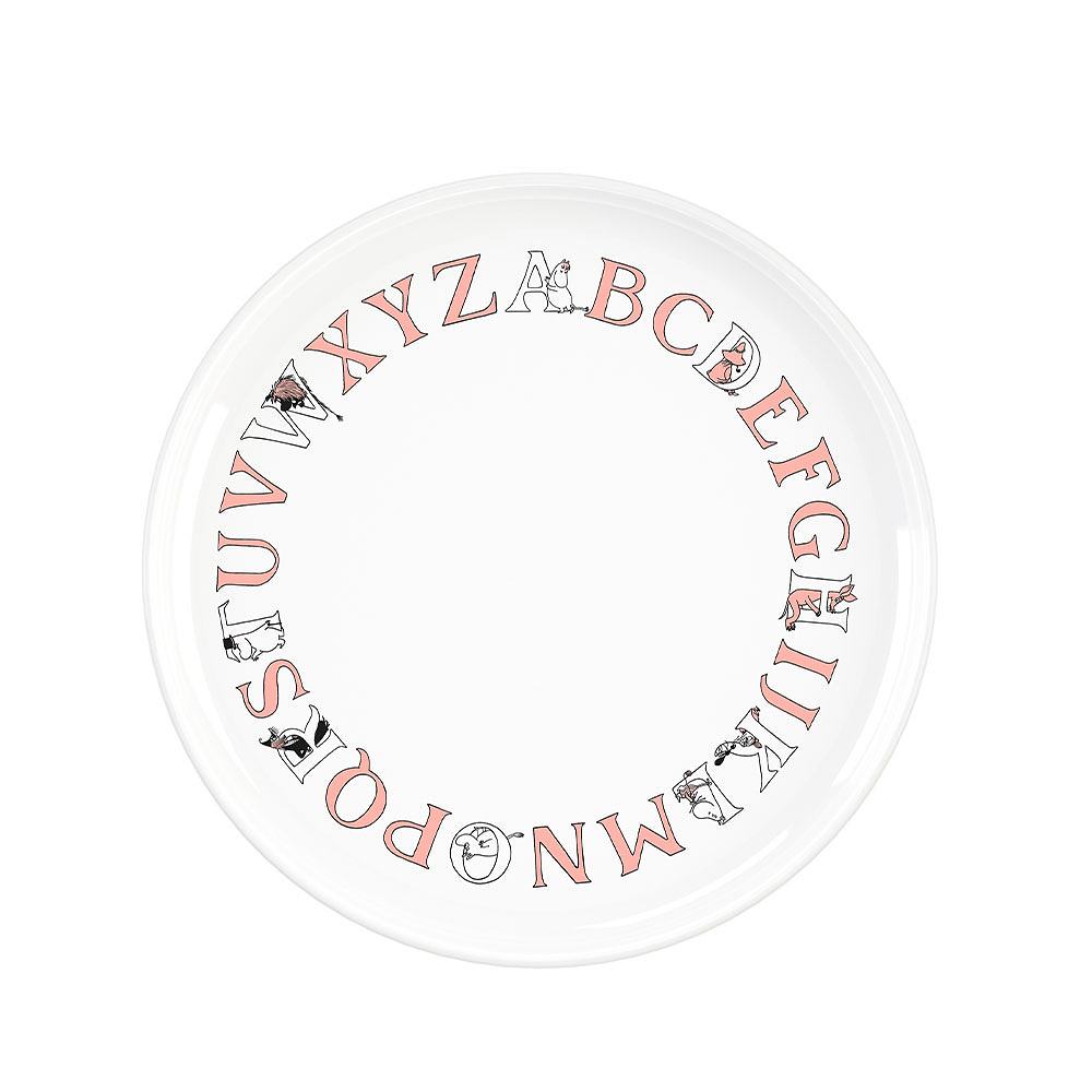 Mumin ABC tallrik Ø 20cm - Mumin salmon, från Rig-tig, i färgen Moomin Salmon.