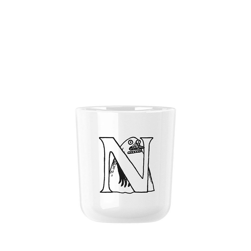Mumin ABC kopp N 0.2 l. - Mumin white, från Rig-tig, i färgen Moomin White.