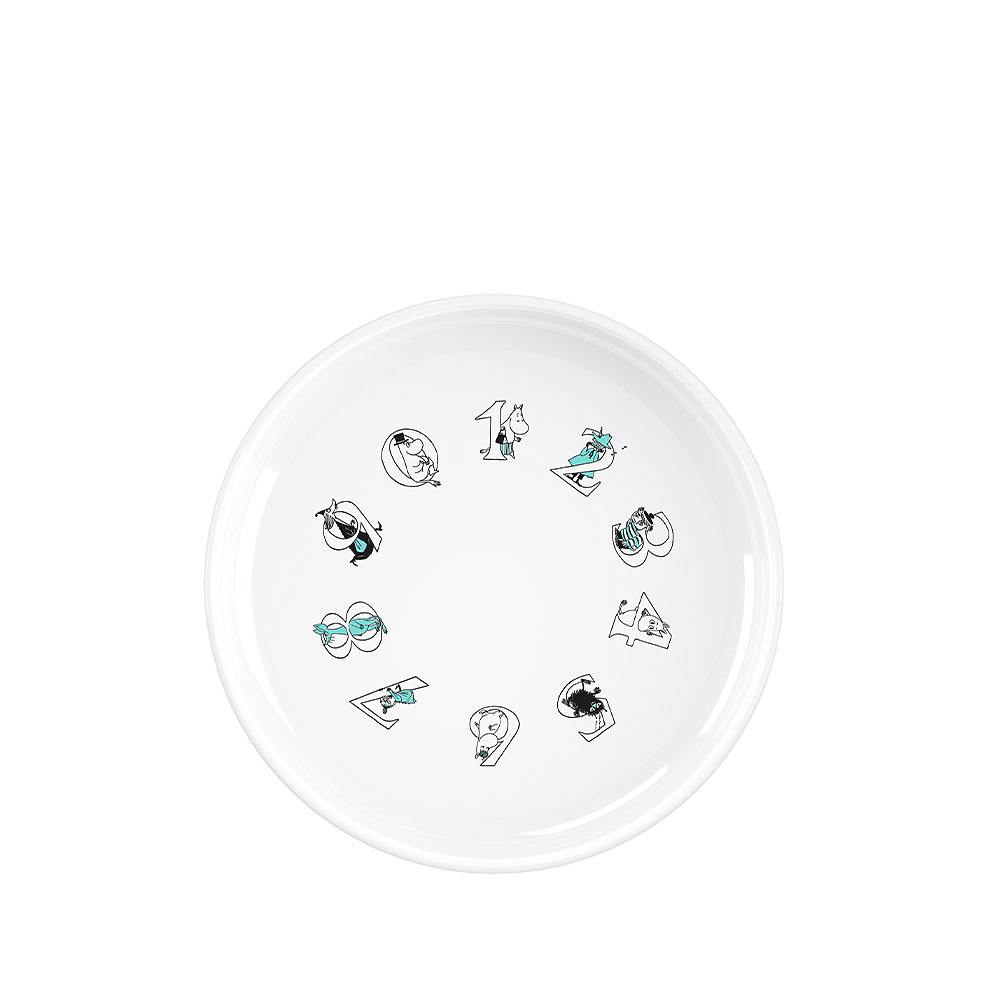 Mumin ABC skål Ø 15cm - Mumin turqouise, från Rig-tig, i färgen Moomin Turqouise.