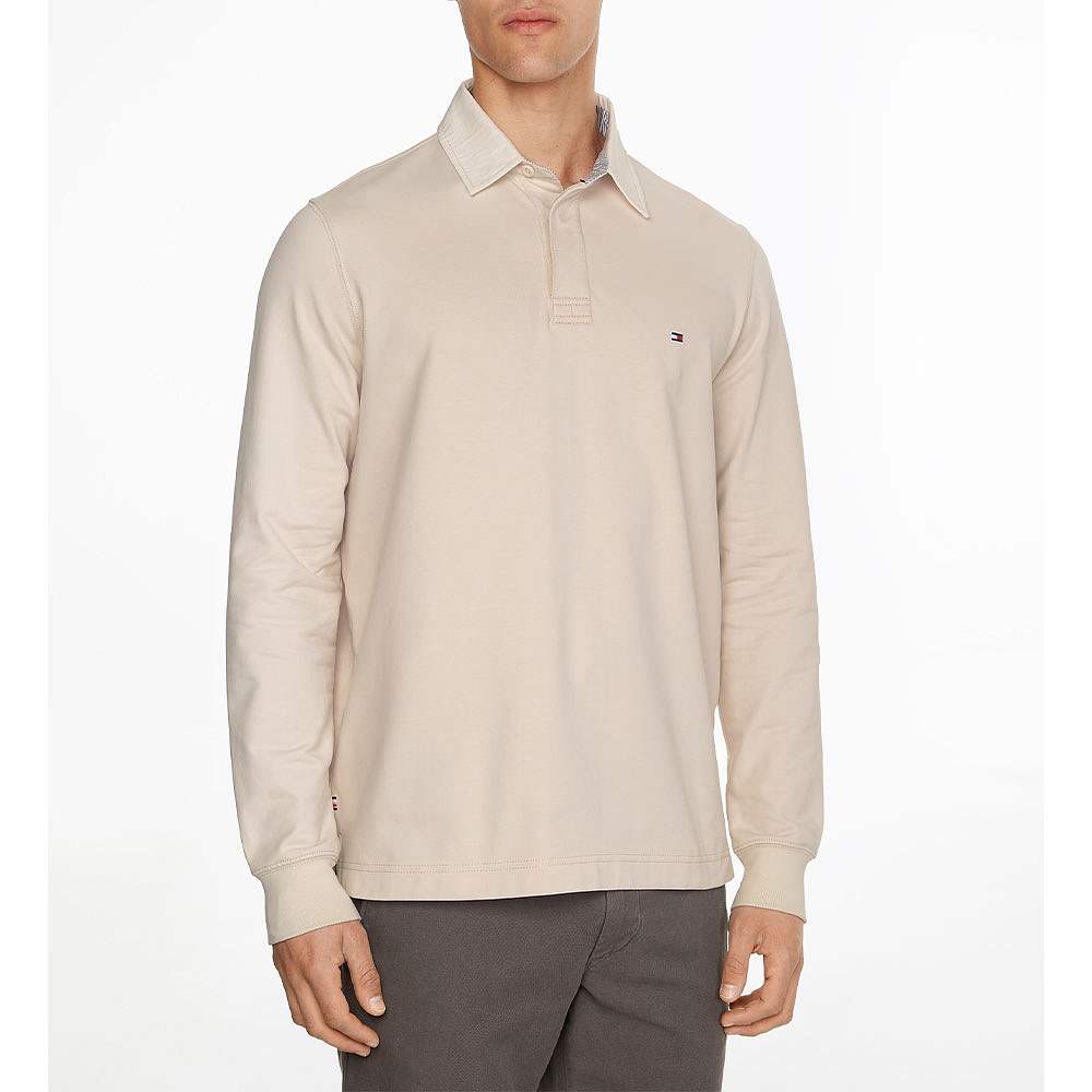 1985 Rugby Shirt, från Tommy Hilfiger, i färgen Feather White.