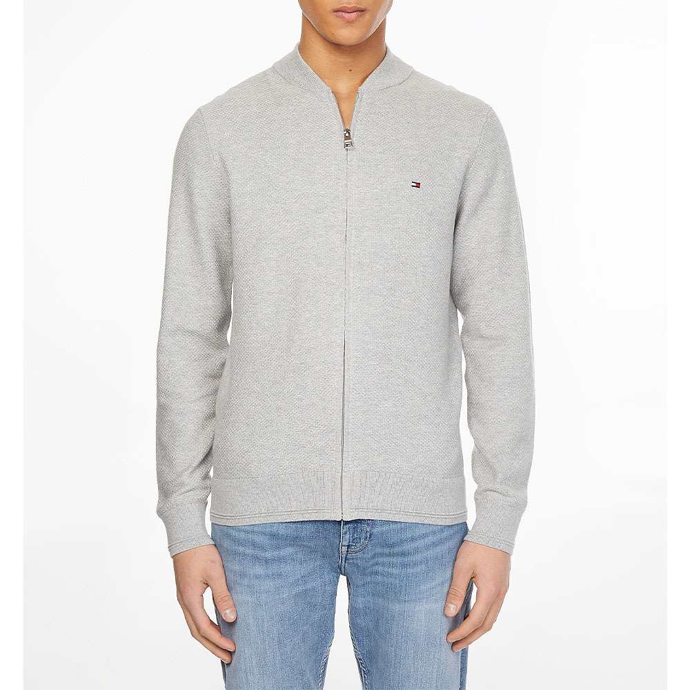 Basket Weave Structure Baseball, från Tommy Hilfiger, i färgen Light Grey Heather.