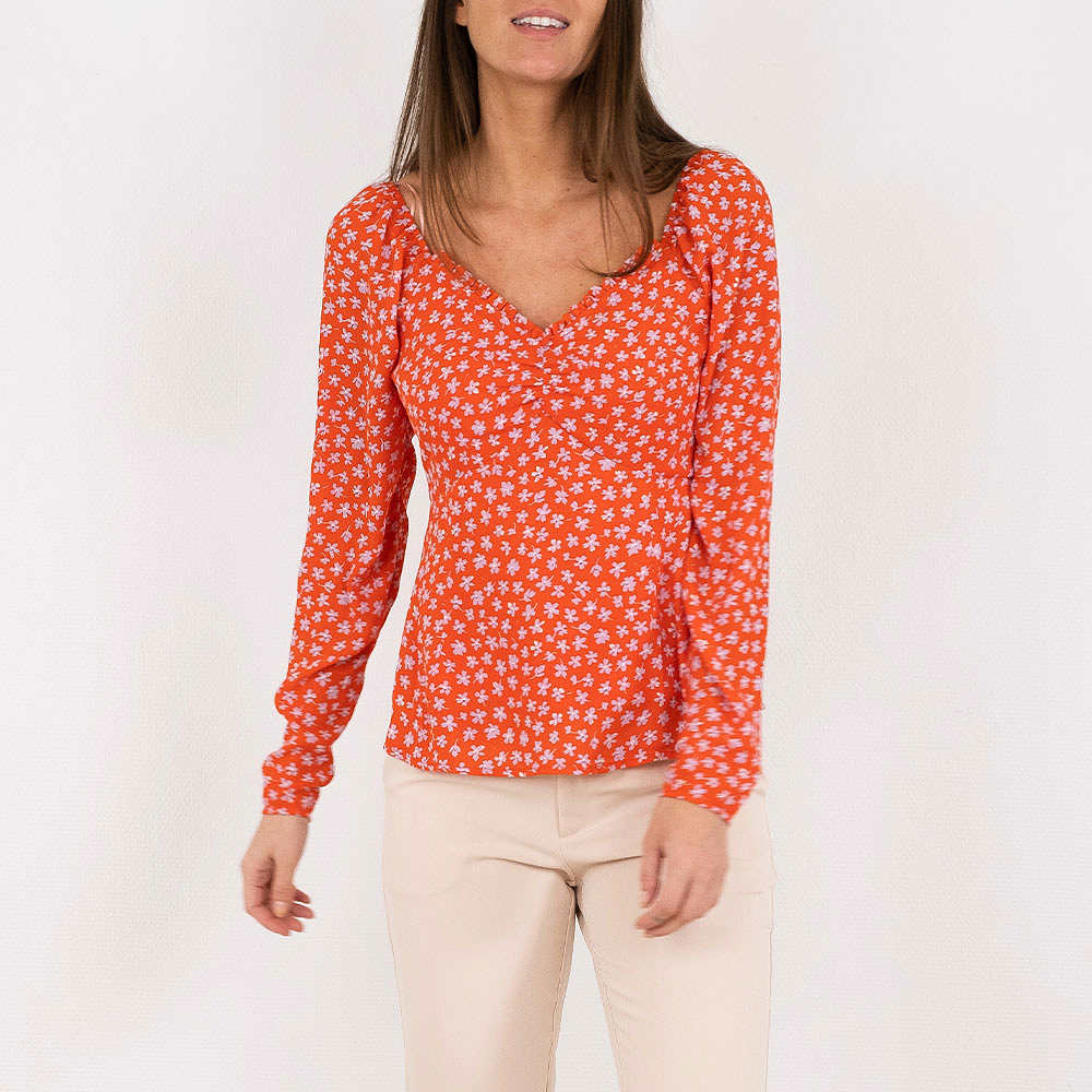 Ricki Bright Flower Blouse