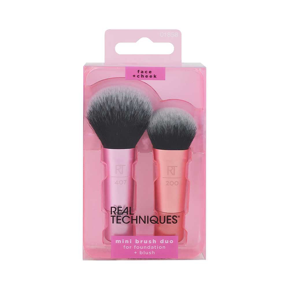 Mini Brush Duo, från Real Techniques, i färgen Pink.