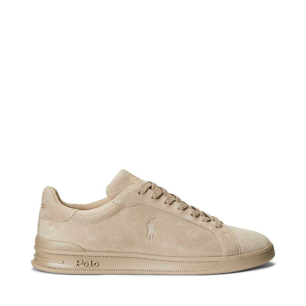 Heritage Court II Suede Sneaker, från Ralph Lauren, i färgen Milkshake.