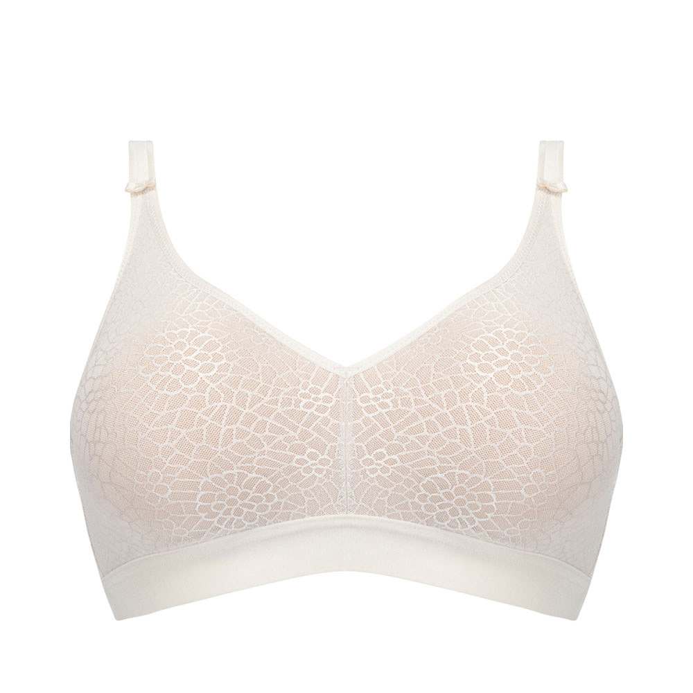 C Magnifique Wirefree Support Bra, från Chantelle, i färgen Ivory.