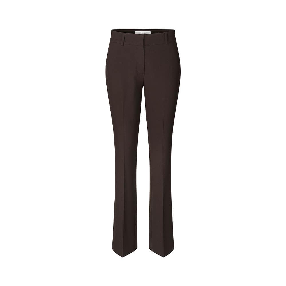 Clara 285 Trousers, från Five Units, i färgen Dark Brown Melange.