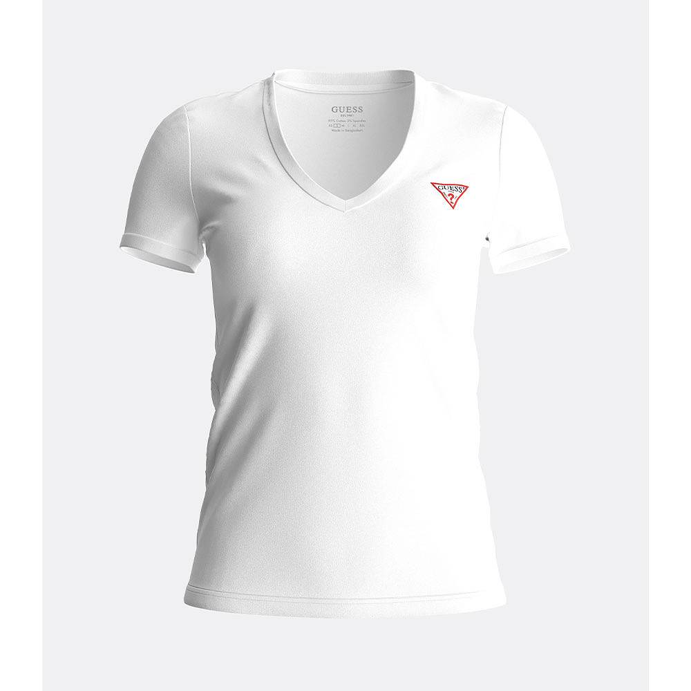 Mini Triangle T-Shirt, från Guess, i färgen Pure White.