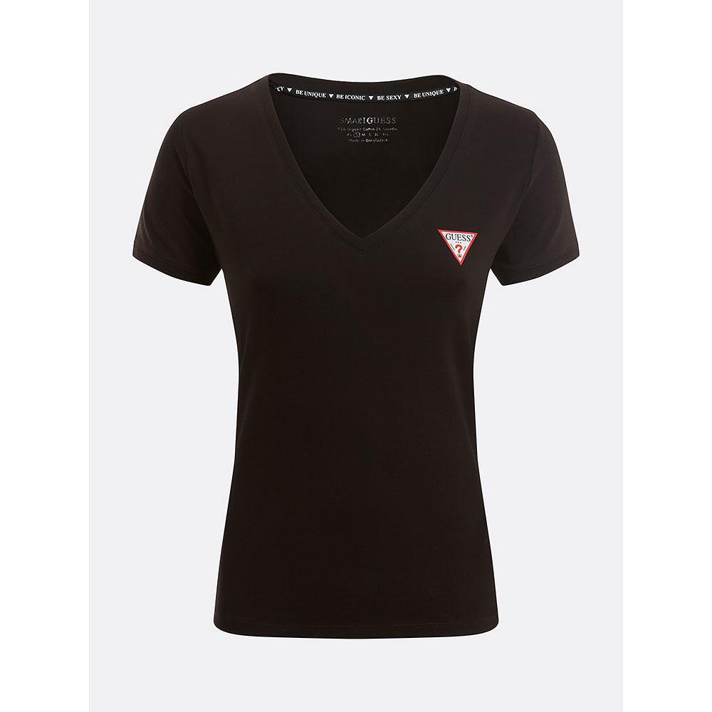 Mini Triangle T-Shirt, från Guess, i färgen Jet Black A996.