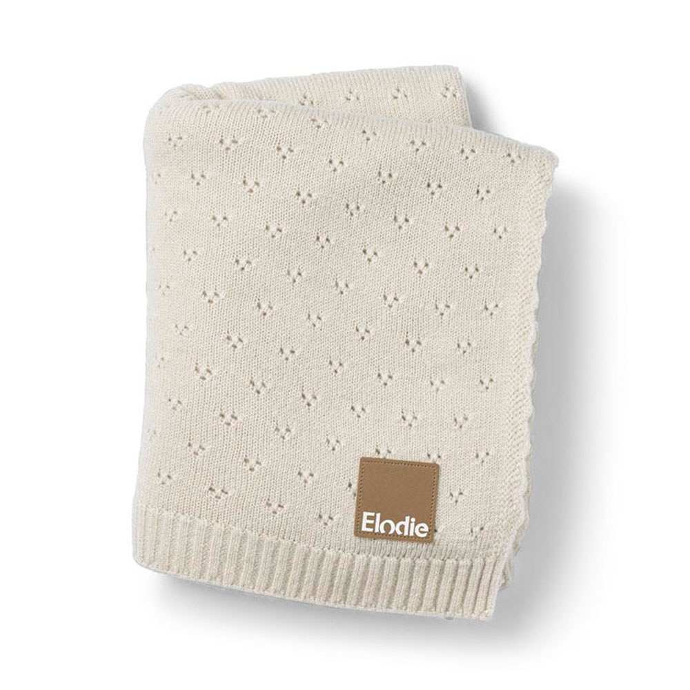 Pointelle Creamy White Filt, från Elodie Details, i färgen White.