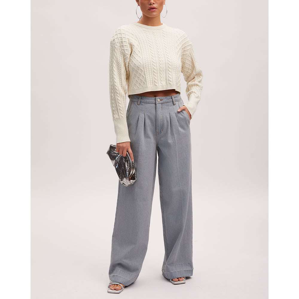 LexiGZ Pullover, från Gestuz, i färgen Silver Birch.