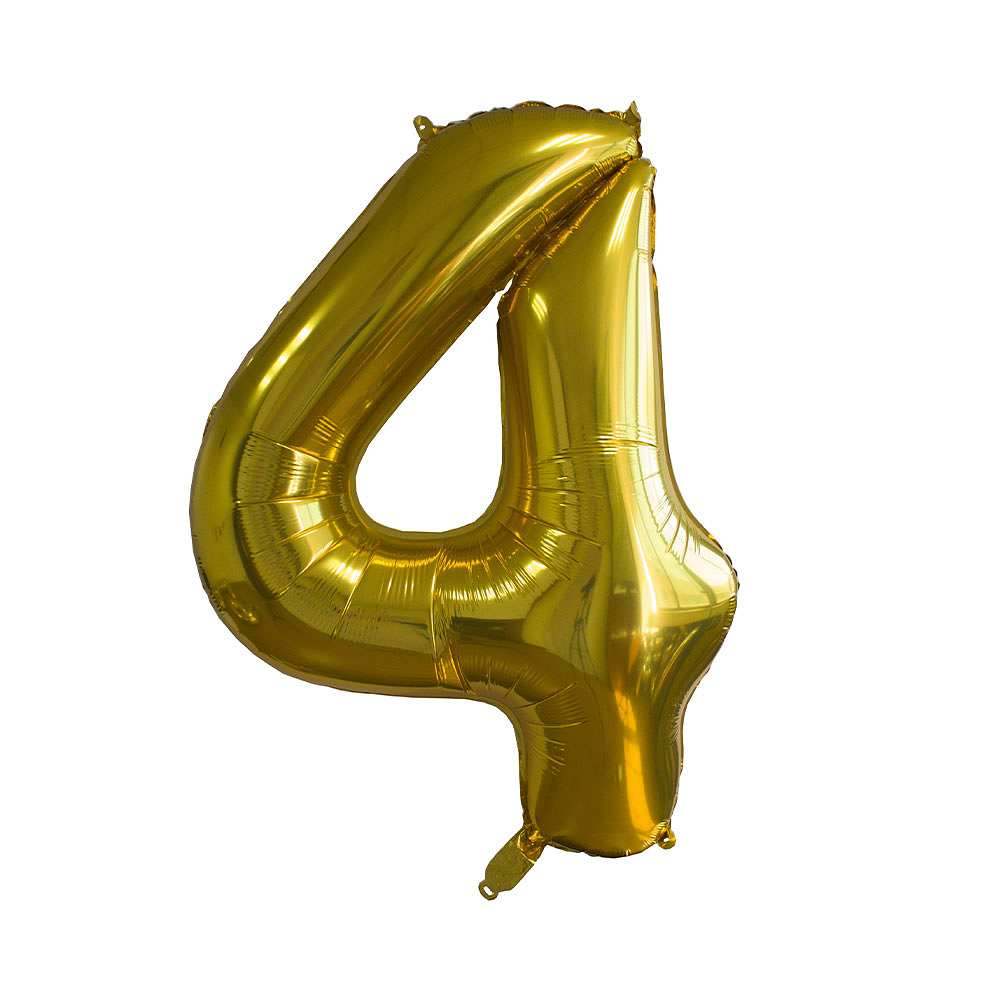 Folieballong guld - 4, från Design House 95, i färgen Gold.
