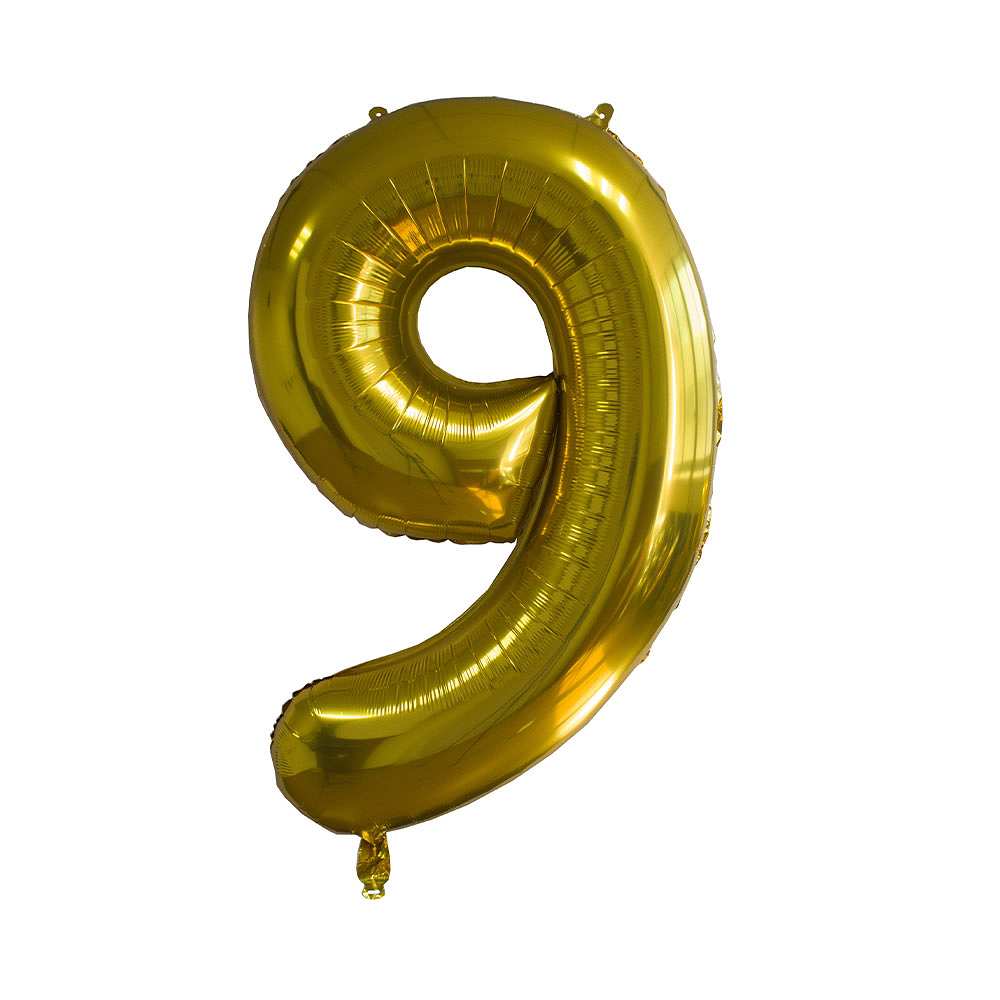 Folieballong guld - 9, från Design House 95, i färgen Gold.