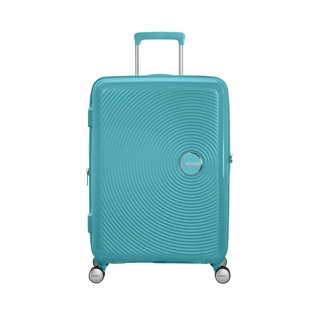 Soundbox expanderbar kabinväska 67 cm, från American Tourister, i färgen Turquoise Tonic.