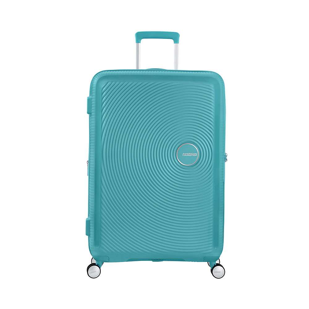 Soundbox expanderbar kabinväska 77 cm, från American Tourister, i färgen Turquoise Tonic.