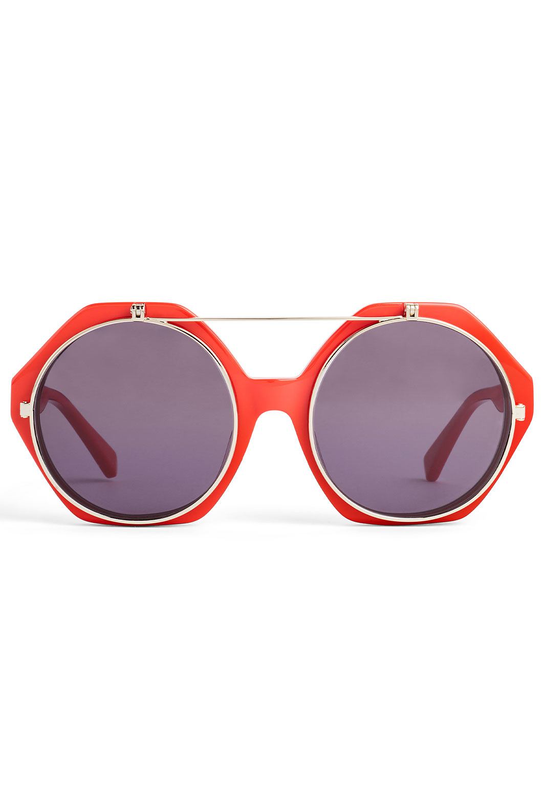 Flip-up Solglasögon, från Mini Rodini, i färgen Red.
