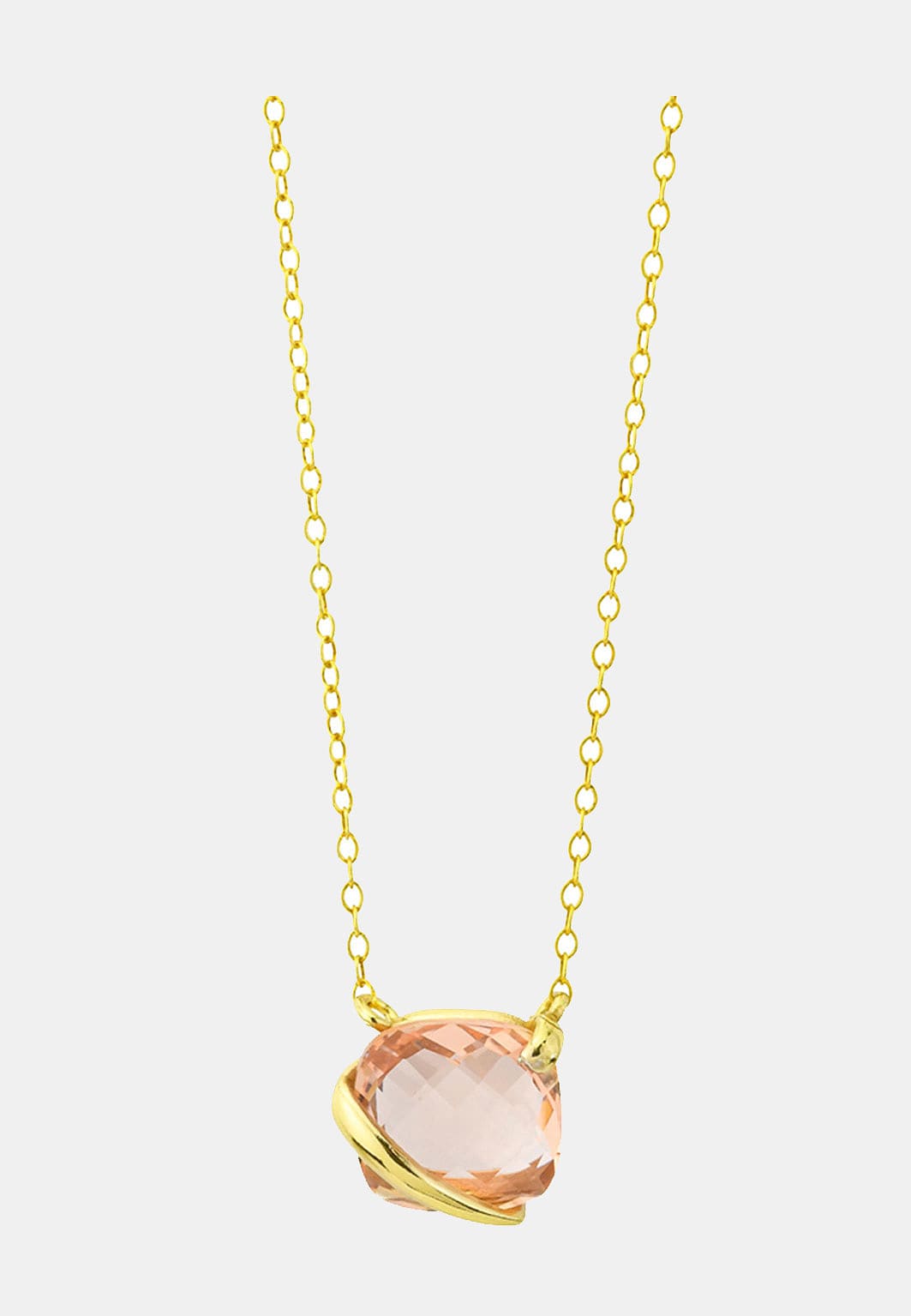 Zoe Halsband, från Bottega Boccadamo, i färgen Gold/ Peach.