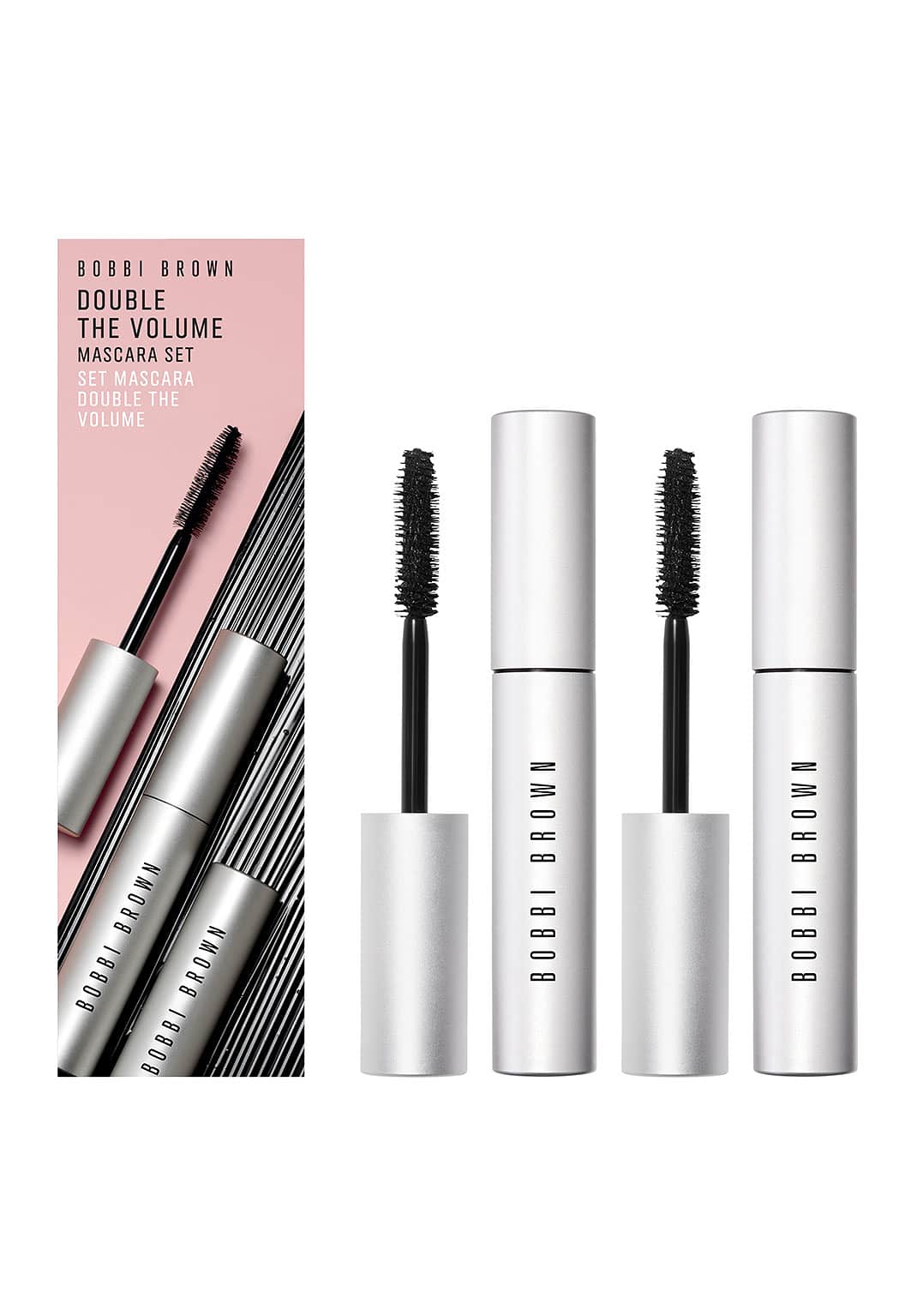 Double The Volume Mascara Set, från Bobbi Brown, i färgen Black.