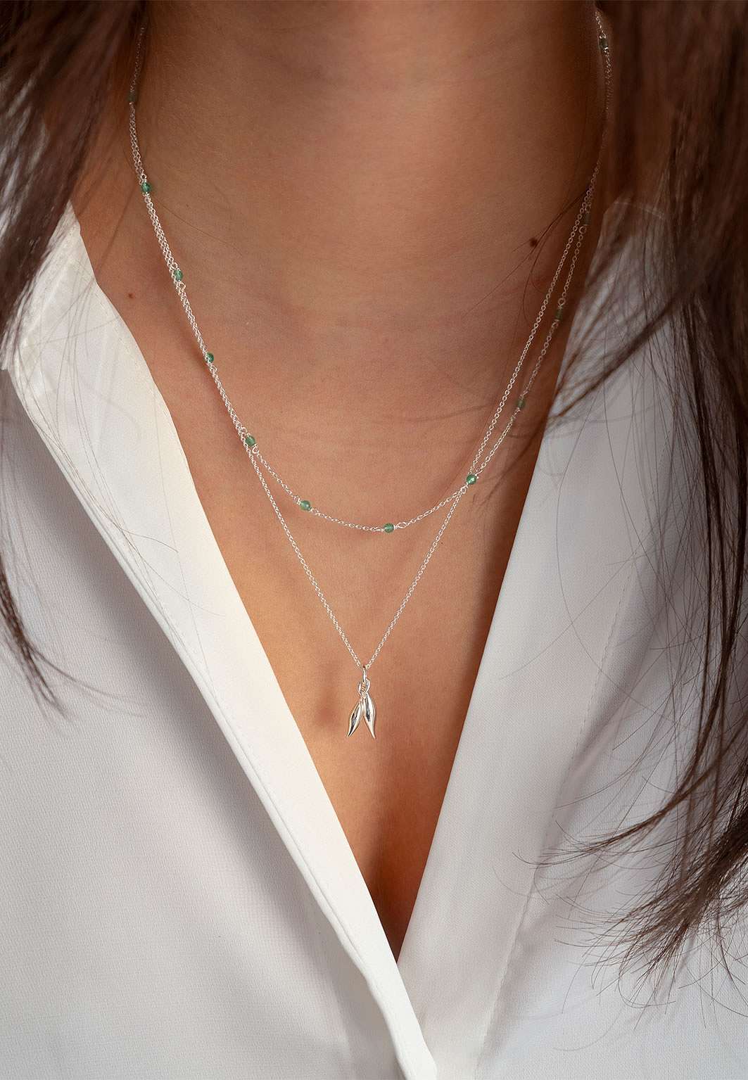 Santa Monica Necklace Silver, från Syster P, i färgen Silver.