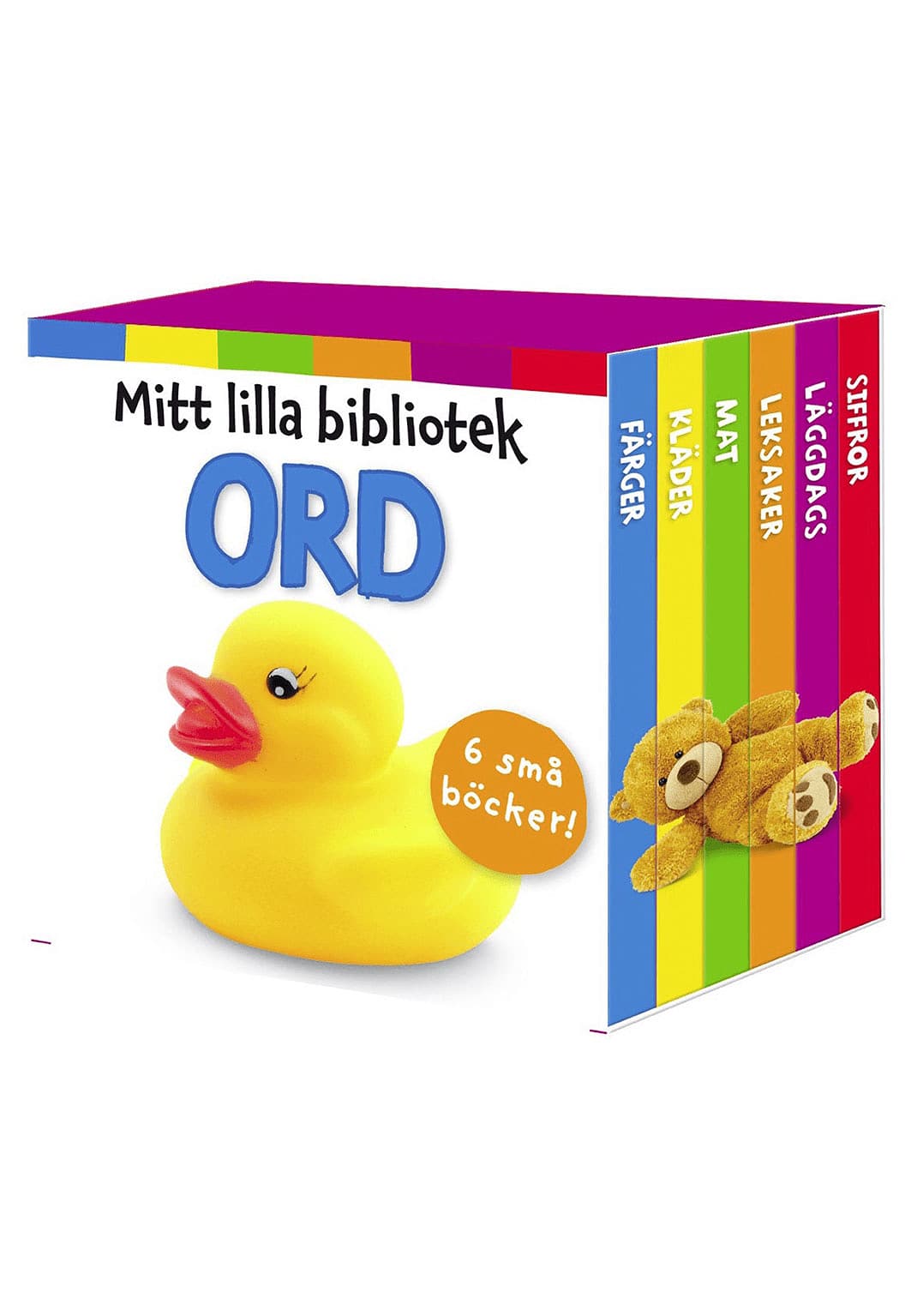 Mitt lilla bibliotek. Ord - 6 små böcker, från Tukan.