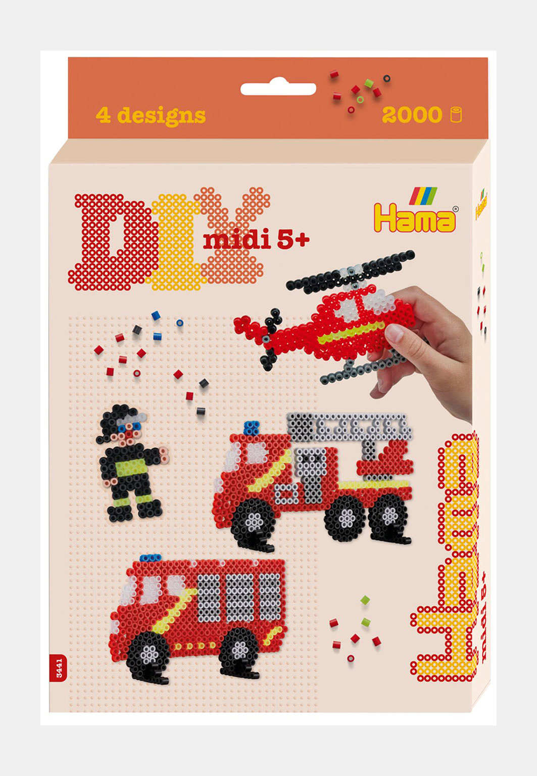 Pärlset Hama Midi Hanging box Fire Fighters 2000 pcs, från Hama.
