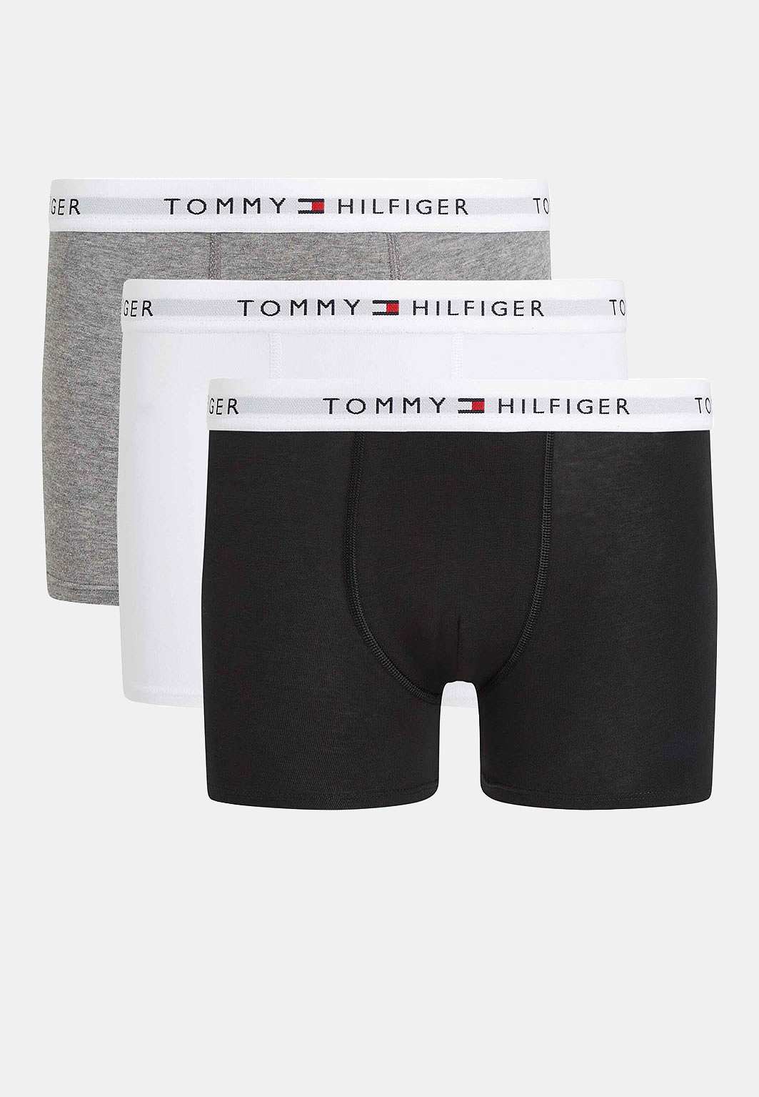 Kalsonger, 3-pack, från Tommy Hilfiger, i färgen White/Gry Htr/Black.