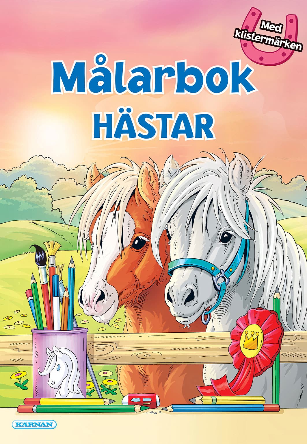 MÅLARBOK HÄSTAR, från KÄRNAN.