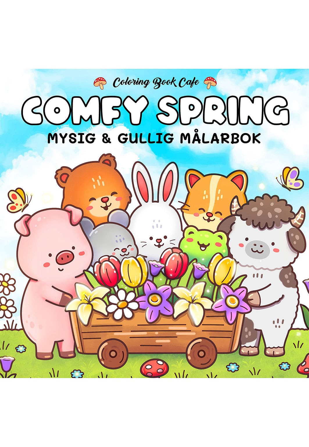 Målarbok: Cozy Comfy Spring, från Cozy.