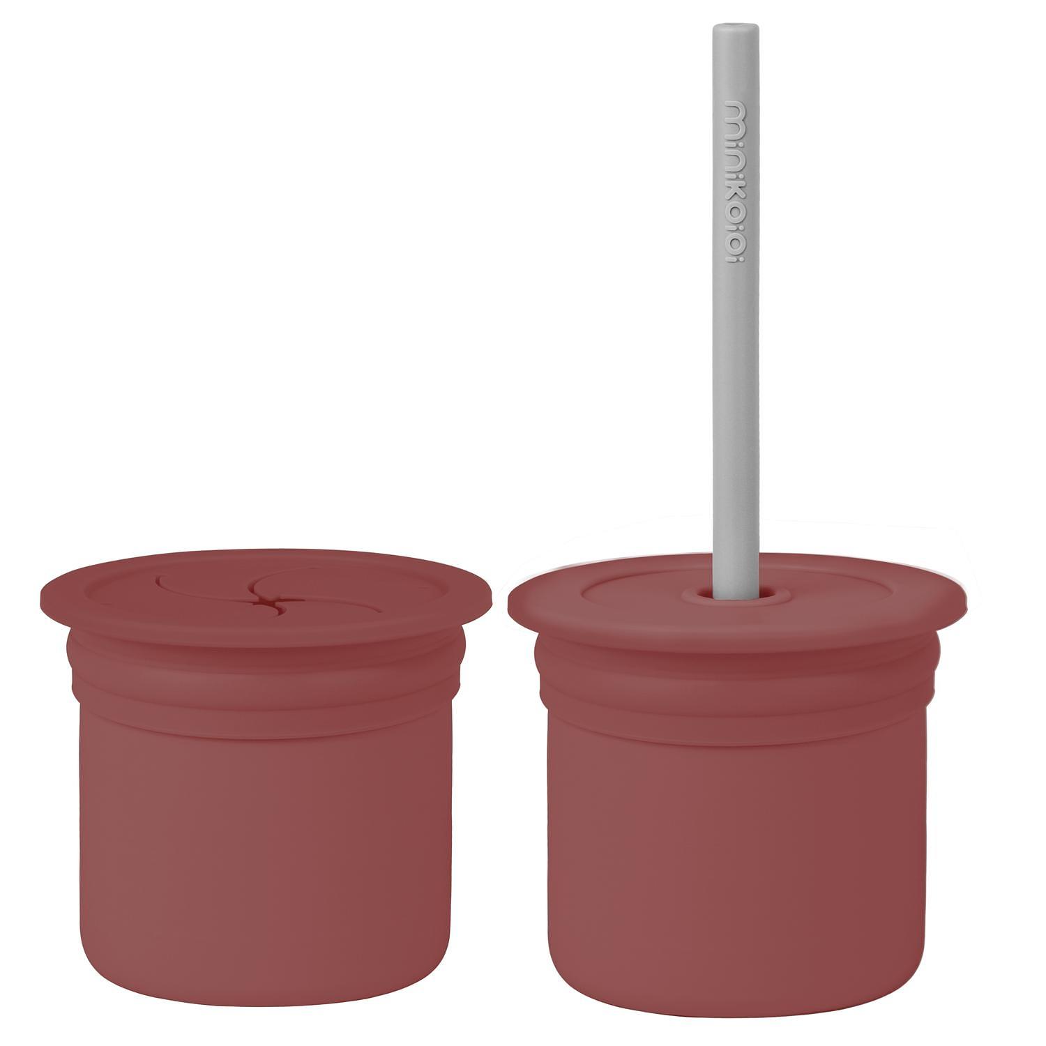 Minikoioi Drick- Och Snacksset, från Minikoioi, i färgen velvet rose.