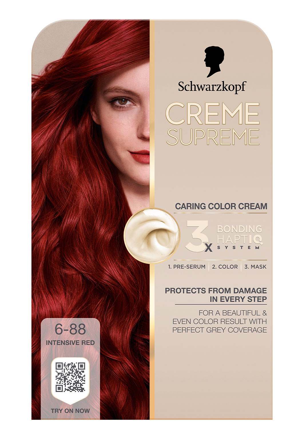 Creme Supreme, från Schwarzkopf, i färgen 6-88 Intensivered.