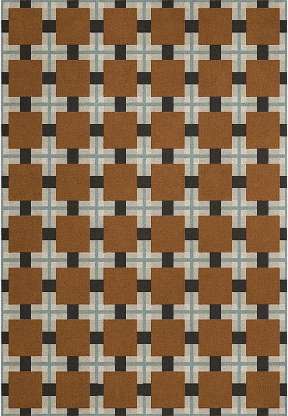 Evelina Kroon Jutematta 200x300cm, från Layered, i färgen orange.