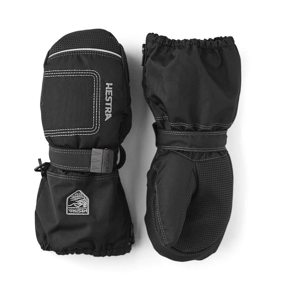 Baby Zip Long - mitt 2-5 år, från Hestra, i färgen Black.