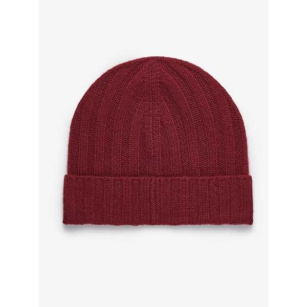 Wool Beanie, från John Henric, i färgen burgundy.
