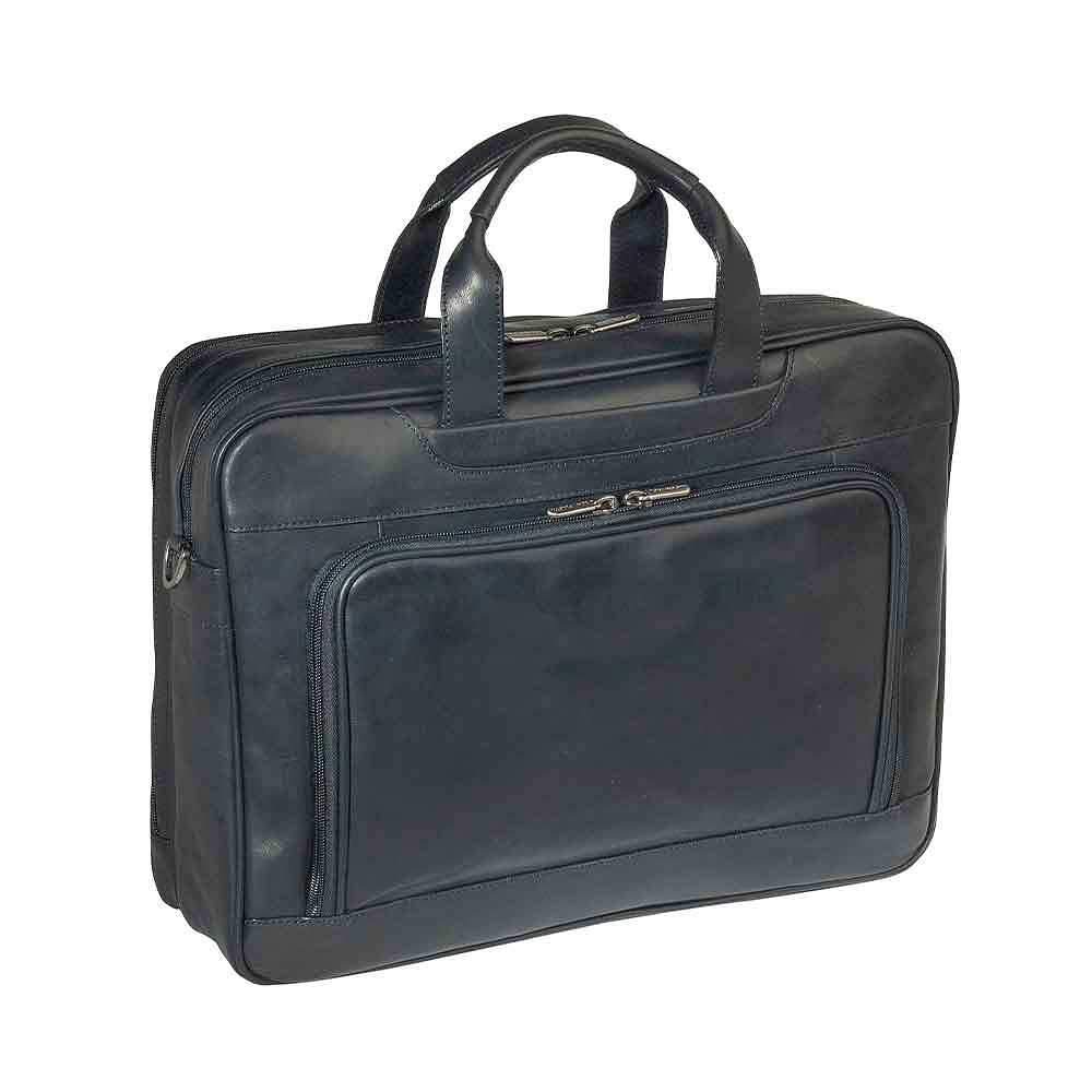 Briefcase Zipped Vegetale, från Tony Perotti, i färgen Black.