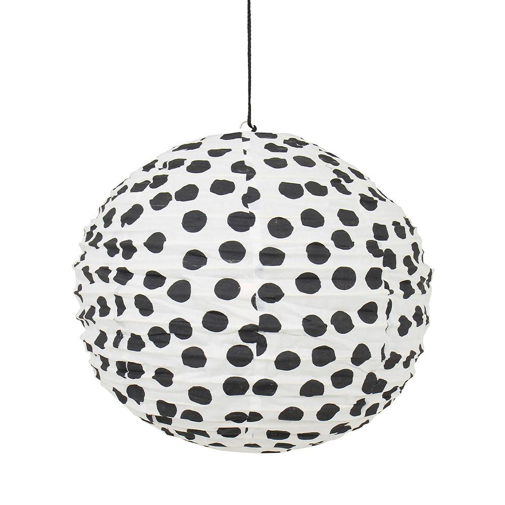 Lampskärm Big dot, från A World of Craft, i färgen Vit/Svart.