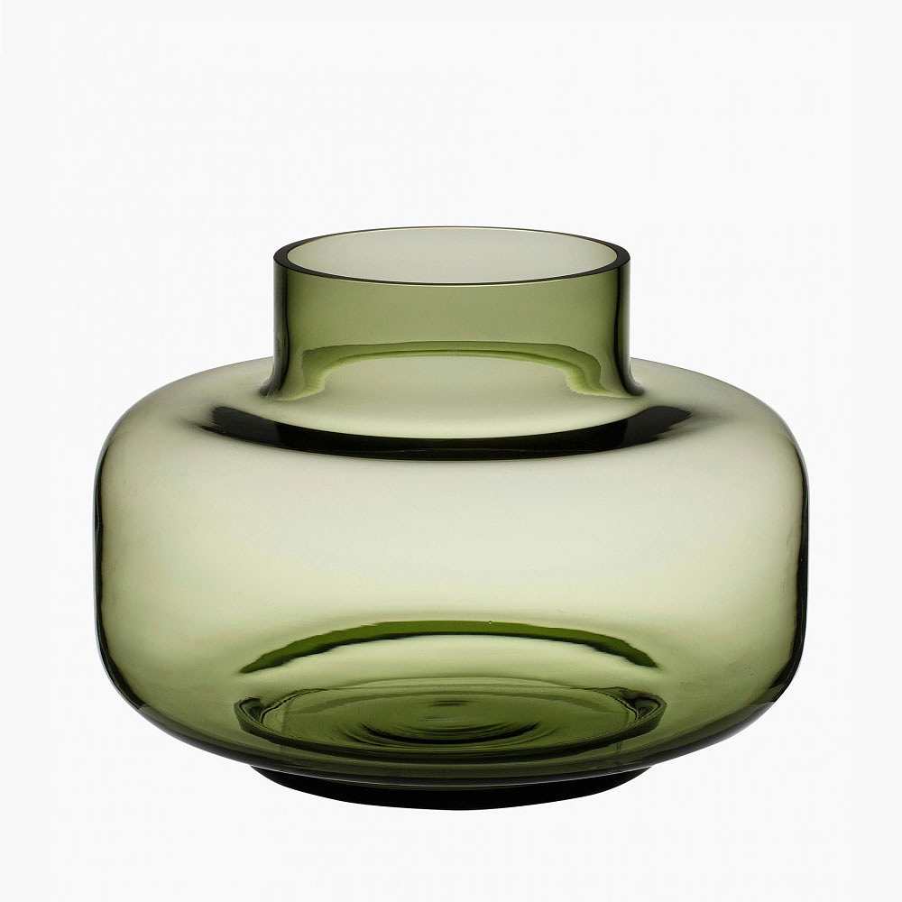 Vas Urna Ø 30 cm, från Marimekko, i färgen Olive.