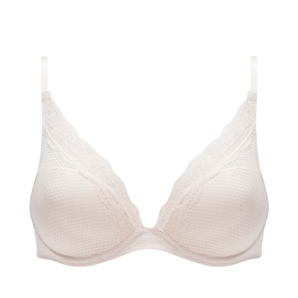 Brooklyn Plunge bra, från Passionata, i färgen Pearl.