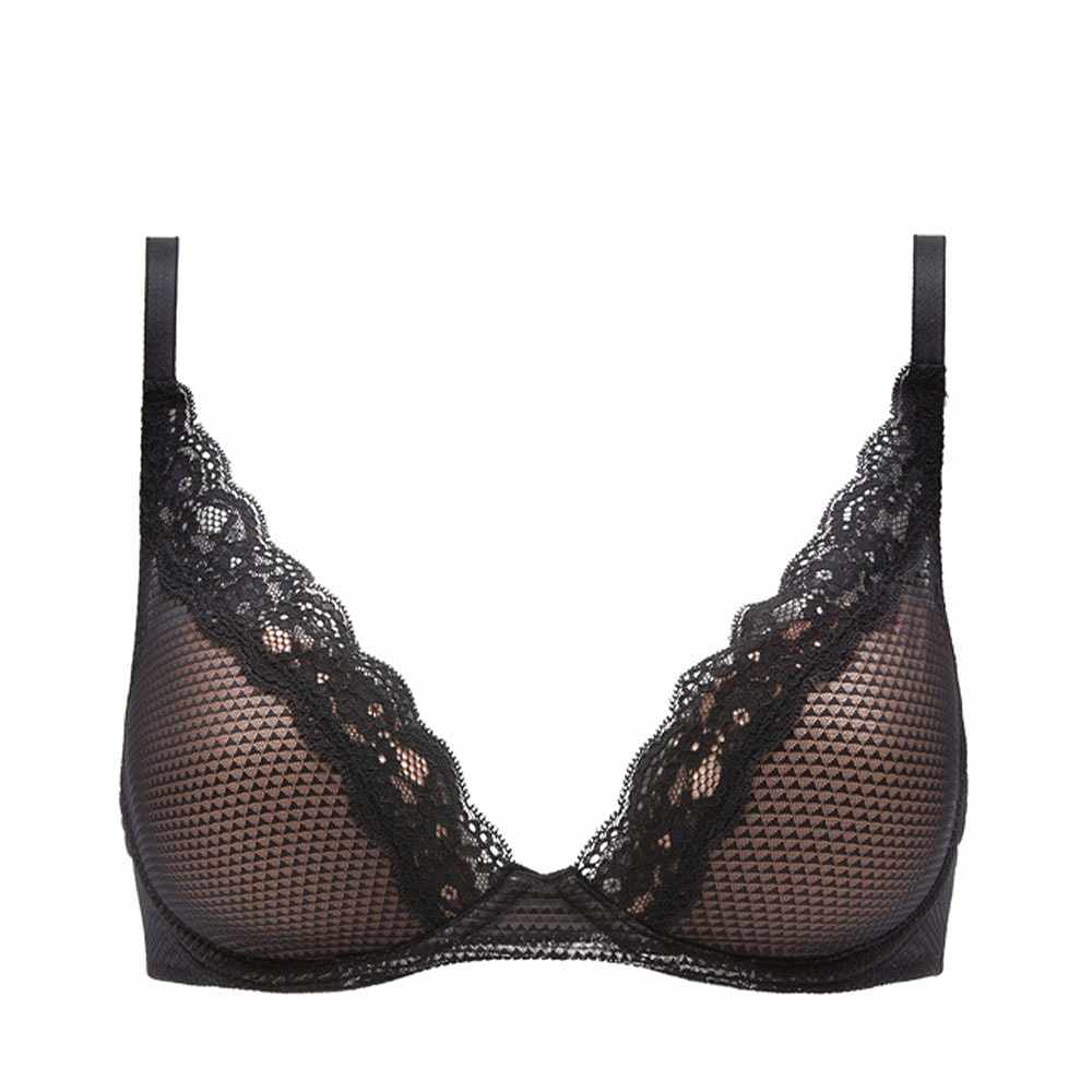 Brooklyn Plunge bra, från Passionata, i färgen Black.