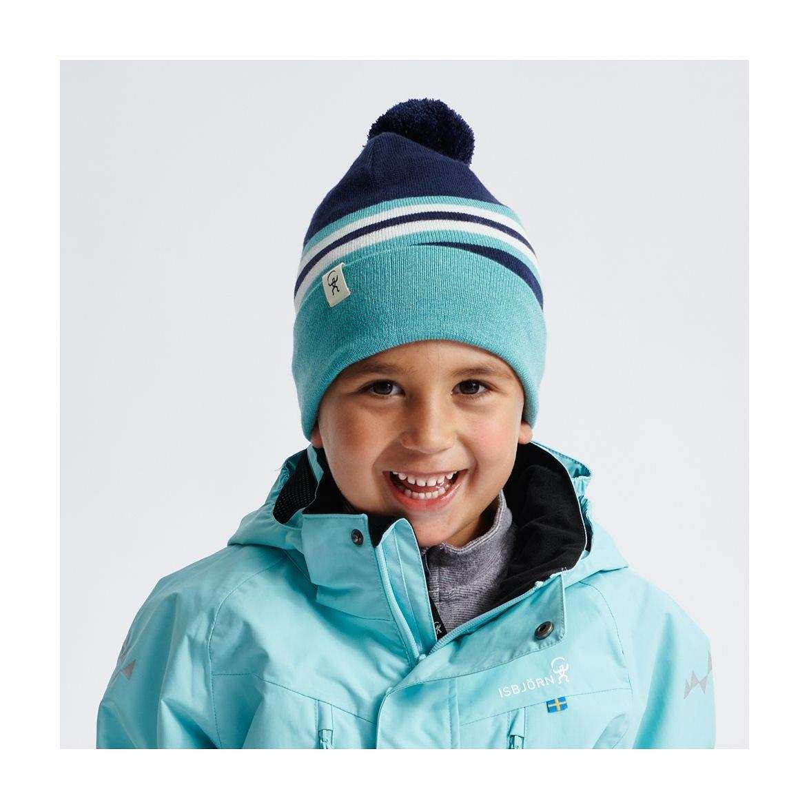 Isbjörn Reindeer Stickad Mössa, från ISBJÖRN of Sweden, i färgen navy.