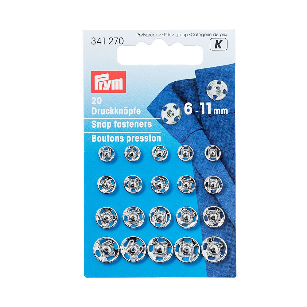 Prym Tryckknappar, 6-11 mm, 20 st, från Trend-Tex.