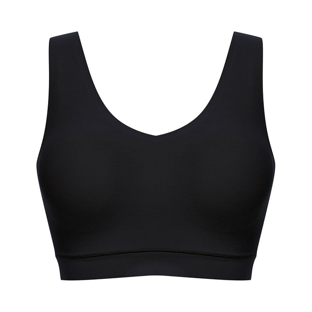 Soft Stretch Padded V-Neck Bra Top, från Chantelle, i färgen Black.