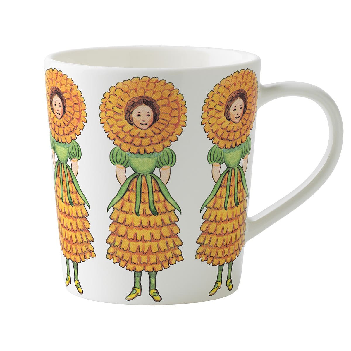 Mugg Fru Ringblomma med handtag, från Design House Stockholm.