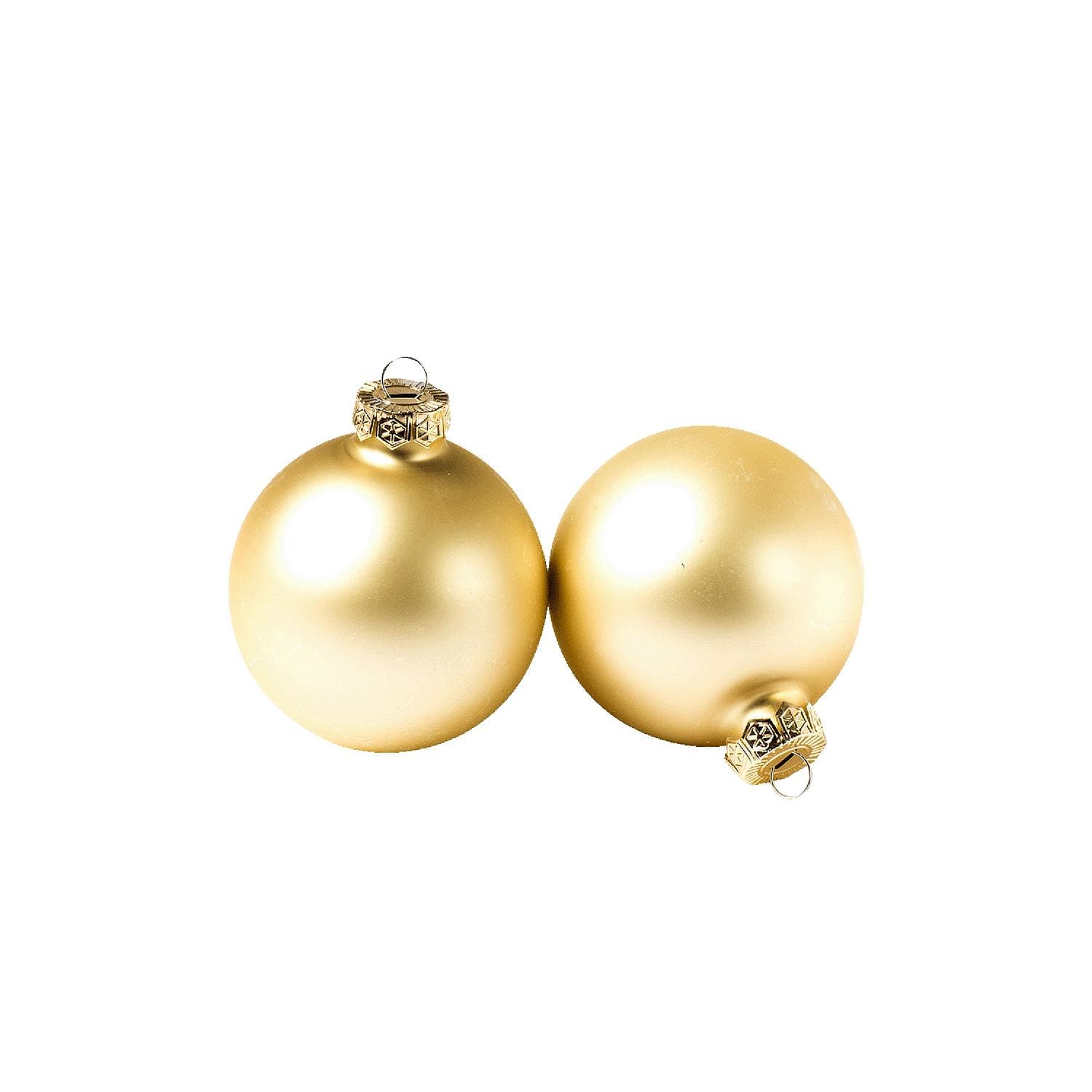 Julgranskulor 16-pack, från by Benson, i färgen guld.