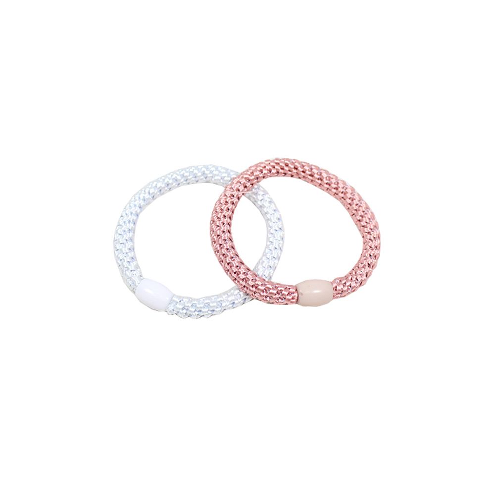 2-pack vävda snoddar, från Complement, i färgen white.