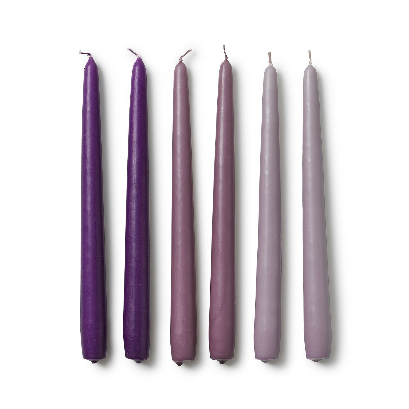 Lovisa Antik Ljus, 6-pack, från In Flore, i färgen lila.