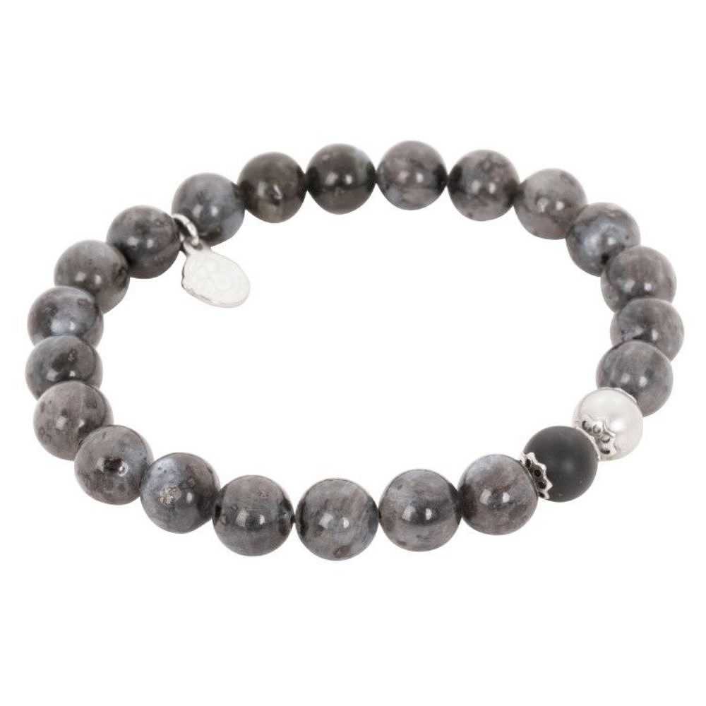 Basel Beaded Bracelet Grey