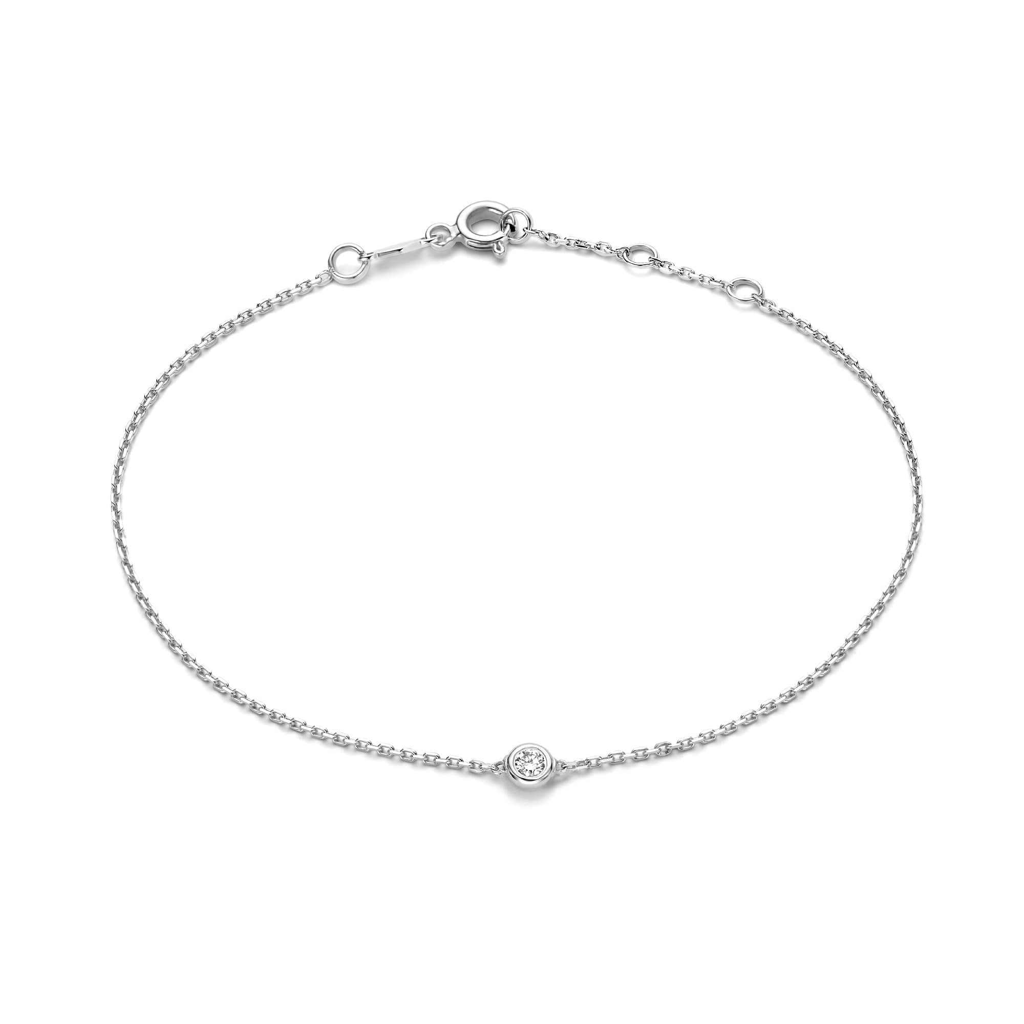 De La Paix Vitt Guld Armband