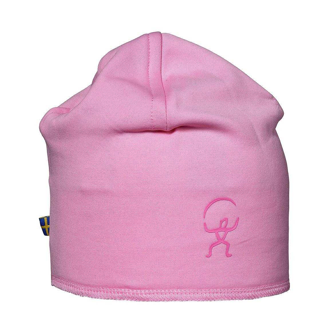 Panda Beanie, från ISBJÖRN of Sweden, i färgen frostpink.